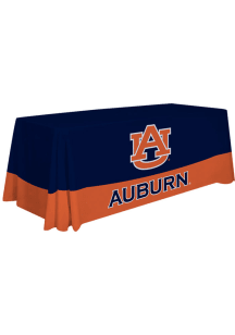 Auburn Tigers 6 Ft Striped Fabric Tablecloth