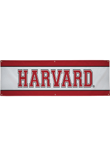 Harvard Crimson 2x6 Vinyl Banner - White