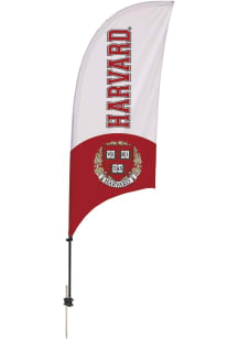 Harvard Crimson 7.5 Razor Feather Spike Base Tall Team Flag