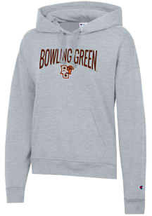 Champion Bowling Green Falcons Womens Grey Powerblend Hooded Sweatshirt