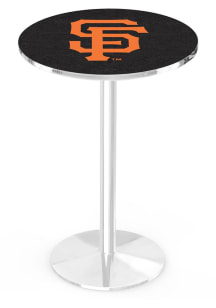 San Francisco Giants Chrome Round Base Pub Table