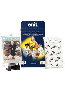 Michigan Wolverines Women's Basketball Single Collectible NCAA Cards - Navy Blue