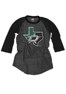 Dallas Stars Womens Black Raglan 3/4 LS Tee