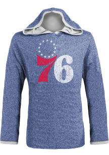 Philadelphia 76ers Mens Blue Primary Long Sleeve Lightweight Hoodie