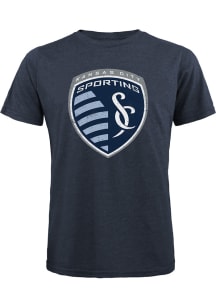 Sporting Kansas City Navy Blue PRIMARY Short Sleeve Fashion T Shirt
