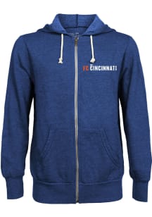 FC Cincinnati Mens Blue Left Chest Long Sleeve Zip Fashion
