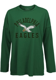Philadelphia Eagles Womens Kelly Green Field Goal LS Tee