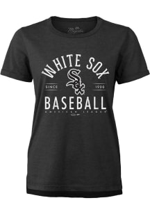 Chicago White Sox Womens Black Arch Field Goal Short Sleeve T-Shirt