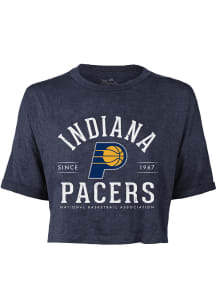 Indiana Pacers Womens Navy Blue Field Goal Short Sleeve T-Shirt