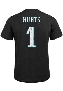 Jalen Hurts Philadelphia Eagles Black Third NN Fashion Short Sleeve Fashion Player T Shirt