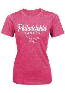 Philadelphia Eagles Womens Pink Triblend Short Sleeve T-Shirt