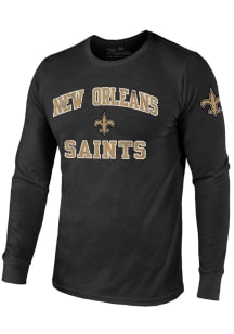 New Orleans Saints Black HEART & SOUL Long Sleeve Fashion T Shirt