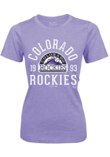 Colorado Rockies Womens Lavender Ball Hog Short Sleeve T-Shirt