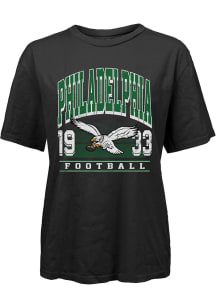Philadelphia Eagles Womens Black Field Day Short Sleeve T-Shirt
