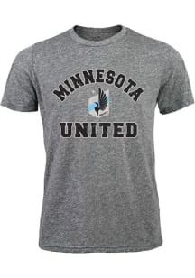 Minnesota United FC Grey Curveball Short Sleeve Fashion T Shirt