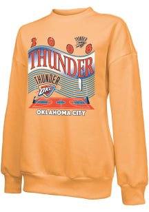 Oklahoma City Thunder Womens Orange Oversized Crew Sweatshirt