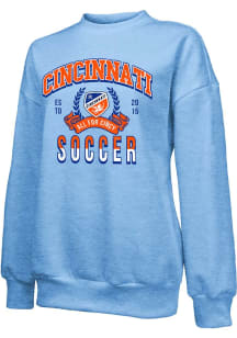 FC Cincinnati Womens Blue Oversized Crew Sweatshirt