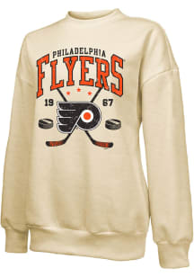 Philadelphia Flyers Womens White Oversized Crew Sweatshirt