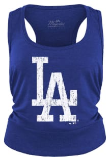 Los Angeles Dodgers Womens Blue Racerback Tank Top