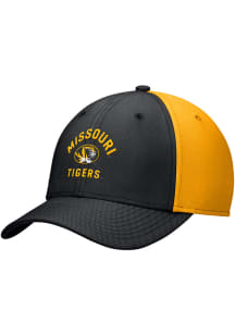 Nike Missouri Tigers Mens Black Primetime Rise Swoosh Flex Hat