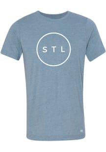 Arch Apparel St Louis Blue Circle Tee Short Sleeve Fashion T Shirt