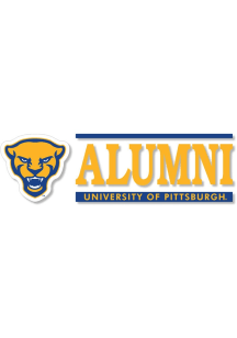 Pitt Panthers 6x2 Alumni Auto Decal - Blue