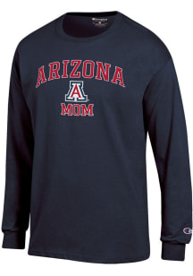 Champion Arizona Wildcats Navy Blue Logo Mom Jersey Long Sleeve T Shirt