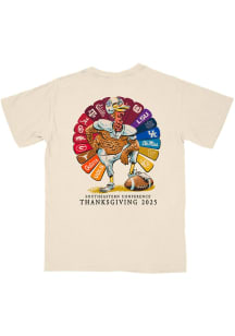 B-Unlimited SEC Ivory Thankful for Football Short Sleeve T Shirt