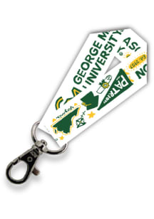 George Mason University Julia Gash Keychain - White