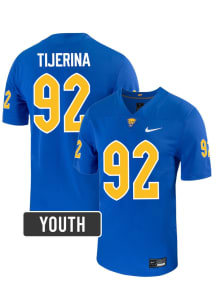 Kaemon Tijerina Pitt Panthers Youth Blue  NIL Name And Number Football Jersey