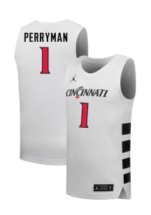 Elijah Perryman  Nike Cincinnati Bearcats White NIL Name And Number Jersey