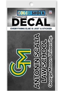 George Mason University Script Decal Auto Decal - Green