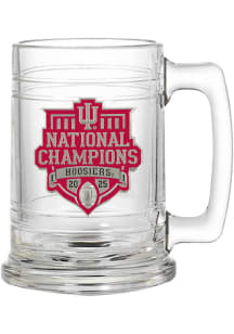 Indiana Hoosiers CFP National Champions 2025 15oz Metal Emblem Stein - Crimson