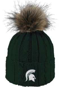 LogoFit Michigan State Spartans Green Alps Pom Womens Knit Hat