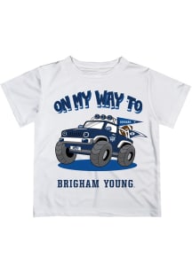 Vive La Fete BYU Cougars Infant On My Way Short Sleeve T-Shirt White