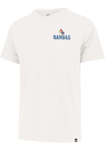 47 Kansas Jayhawks Natural Arcitext Franklin Short Sleeve Fashion T Shirt