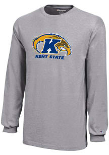 Champion Kent State Golden Flashes Youth Grey Core Long Sleeve T-Shirt
