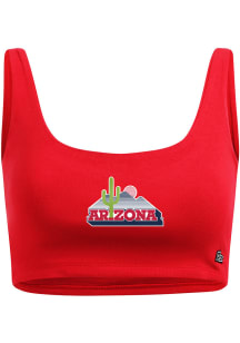 Hype and Vice Arizona Wildcats Womens Cardinal Red Scoop Tank Top