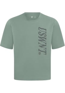 Levelwear USWNT Green Signature Knit LIT Tonal Short Sleeve Fashion T Shirt