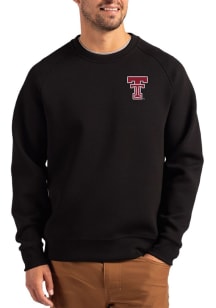 Cutter and Buck Texas Tech Red Raiders Mens Black Roam Long Sleeve Crew Sweatshirt