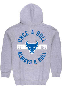 Summit Sportswear Buffalo Bulls Mens Grey Front Back Long Sleeve Full Zip Jacket