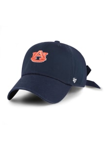 47 Auburn Tigers Navy Blue Bow Back Clean Up Womens Adjustable Hat