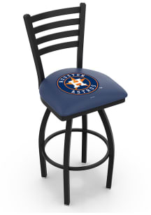 Houston Astros High Back Swivel Pub Stool - Black
