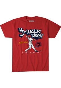 Jordan Walker St Louis Cardinals Red Home Run Derby Champion 2026 Short Sleeve Fashion Player T Sh..