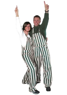 Game Bibs Green White Mens Green Striped Game Bibs Overalls