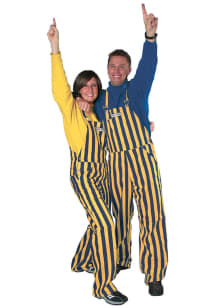 Game Bibs Navy Maize Mens Navy Blue Striped Overalls