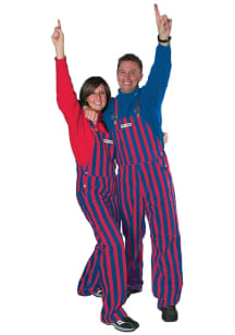 Game Bibs Royal Red Mens Blue Striped Overalls
