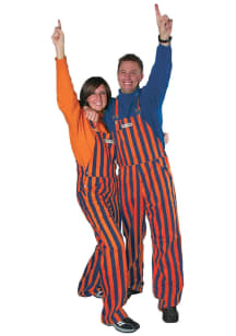 Game Bibs Navy Orange Mens Orange Striped Overalls