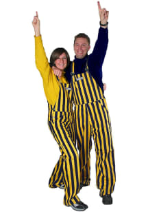 Game Bibs RALLY Mens Navy Blue Striped Overalls