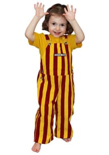 Game Bibs Crimson Gold Toddler Cardinal Striped Bib Overall Overalls